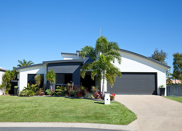 Modern investment property home exterior